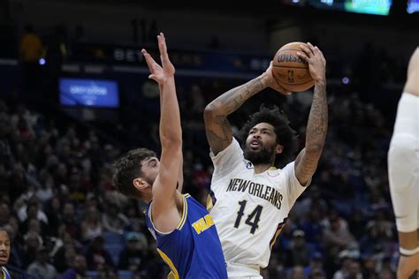 Ingram scores 34, Pelicans rout depleted Warriors 128.